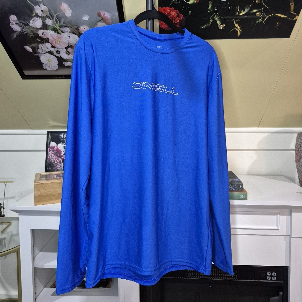 O'Neill Men's Bright Blue Rash Guard 2116